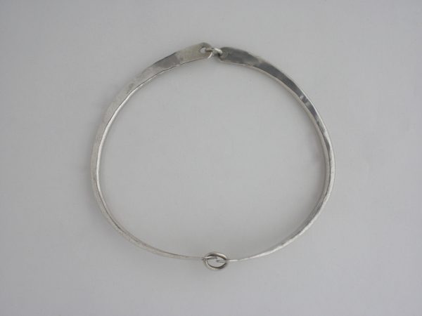 Isle of Wight Silver, silver hand wrought two part bangle, Sheffield 2005 SOLD - Image 2