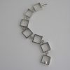 Hans Hansen, silver 'squares' bracelet, Denmark, Danish Silver Designs 1969 London import mark SOLD - Image 3