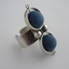 Aarikka, wood mounted silver plated ring, Finland, circa 1970 SOLD - Image 2