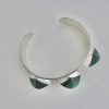 K. Torndals Juvelerare Ab (possibly), green agate set silver bangle, Sweden, 1956 SOLD - Image 3