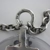 Jacob Hull, for Buch & Deichmann, glass and silver plated pendant on a chain, Denmark, 1970's SOLD - Image 3