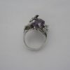 Tri Star, amethyst crystal set cast silver ring, London 1973 SOLD - Image 4