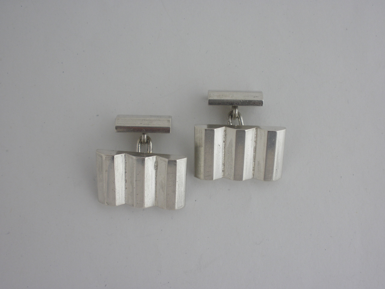 Nordisk Silver Konst, pair of silver cufflinks, Sweden, 1947 – John ...
