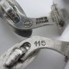 Bent Holse Petersen, for Georg Jensen, pair of silver and oxidized silver cufflinks, #115, Denmark, circa 1964 SOLD - Image 4