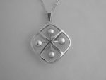 Kultaseppa Salovaara, silver pendant on chain, Finland, circa 1970 SOLD