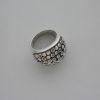 Guy Watson, heavy cast silver bombe ring, London 1970 SOLD - Image 5