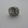 Guy Watson, heavy cast silver bombe ring, London 1970 SOLD