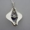Teka, Theodor Klotz, silver amethyst pendant on a chain, German, circa 1970 SOLD - Image 4