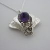 Teka, Theodor Klotz, silver amethyst pendant on a chain, German, circa 1970 SOLD - Image 2