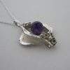 Teka, Theodor Klotz, silver amethyst pendant on a chain, German, circa 1970 SOLD - Image 3