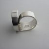 Uwe Moltke, nephrite jade set silver ring, Denmark, circa 1970 SOLD - Image 4