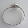 Ake Lindstrom, for Bengt Hallberg, cabochon amethyst set silver bangle, Sweden, circa 1965 SOLD - Image 3