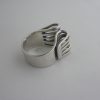 Anna-Greta Eker, for Norway Plus Designs Studios, 'Bend' silver ring, Norway, circa 1968 SOLD - Image 3