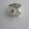 Anna-Greta Eker, for Norway Plus Designs Studios, 'Prism' silver ring, Norway, circa 1968 SOLD