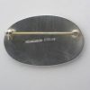 Per Sax Moller, matt black enamel and silver brooch, Denmark, 1990s SOLD - Image 2