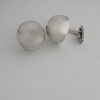Hans Hansen, possibly designed by Gustav Hans Hansen, good bold pair of modernist silver cufflinks, Denmark, circa 1965 SOLD - Image 2