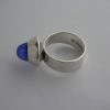 Elis Kauppi for Kupittaan Kulta, blue agate set silver ring, Finland, circa 1970 SOLD - Image 3