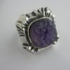Pentti Sarpaneva, for Turun Hopea, amethyst crystal set silver ring, Finland, 1976 (Ref HH) - Image 5