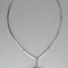 Niels Erik From, hematite set silver pendant on chain, Denmark, circa 1972 SOLD - Image 2