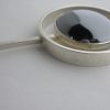 Niels Erik From, hematite set silver pendant on chain, Denmark, circa 1972 SOLD - Image 3