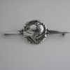 Kristian Mohl-Hansen for Georg Jensen, silver dove bar brooch, #144, Denmark, circa 1950