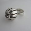 Arne Johansen, spectacular rock crystal set silver ring, Denmark, 1973 London import mark SOLD - Image 2