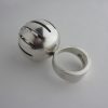 Arne Johansen, spectacular rock crystal set silver ring, Denmark, 1973 London import mark SOLD - Image 3
