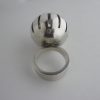 Arne Johansen, spectacular rock crystal set silver ring, Denmark, 1973 London import mark SOLD - Image 4