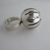 Arne Johansen, spectacular rock crystal set silver ring, Denmark, 1973 London import mark SOLD - Image 6