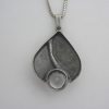 Karl Laine, for Sten & Laine, rock crystal set silver pendant on chain, Finland, circa 1970 SOLD - Image 5