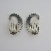 Arno Malinowski for Georg Jensen, pair of silver ear clips, #112, post 1945 SOLD - Image 2