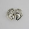 Arno Malinowski for Georg Jensen, pair of silver ear clips, #112, post 1945 SOLD