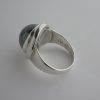 Harald Nielsen for Georg Jensen, haematite set silver ring, #46F, Denmark, London import mark for 1977 SOLD - Image 4