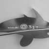 Arno Malinowski, for Georg Jensen, silver leaping dolphins brooch, #317, Denmark SOLD - Image 3