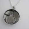 Karl Laine, for Sten & Laine, large spectrolite set silver pendant on chain, Finland, 1992 SOLD - Image 4