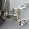 Karl Laine, for Sten & Laine, large spectrolite set silver pendant on chain, Finland, 1992 SOLD - Image 6