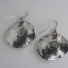 Michael Allen Bolton, pair of cast silver 'shell' drop earrings, London 1992 SOLD - Image 2