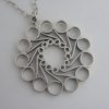 Jack Spencer, silver 'Crinoline' pendant on chain, Sheffield, 1973 SOLD