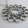 Jack Spencer, silver 'Crinoline' pendant on chain, Sheffield, 1973 SOLD - Image 2