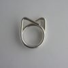 Bent Knudsen, silver wire 'Cat' ring, Denmark, circa 1970 SOLD