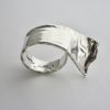 Rey Urban, for Age Fausing, silver ring, Denmark, 1972 London import mark