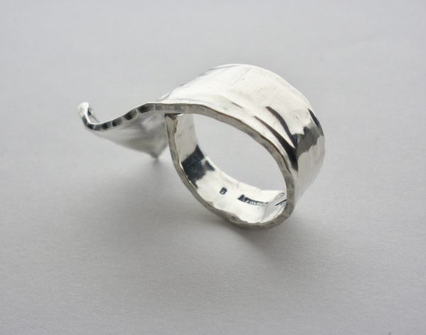 Rey Urban, for Age Fausing, silver ring, Denmark, 1972 London import mark - Image 3