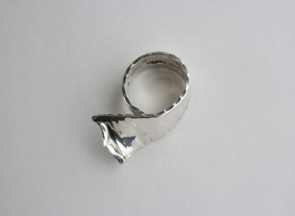 Rey Urban, for Age Fausing, silver ring, Denmark, 1972 London import mark - Image 6