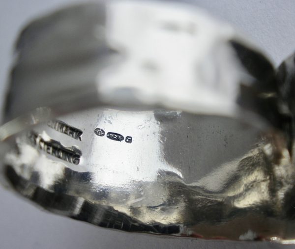 Rey Urban, for Age Fausing, silver ring, Denmark, 1972 London import mark - Image 8