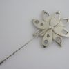 Michael Allen Bolton, substantial silver and rock crystal stickpin brooch, London 1986 SOLD - Image 5