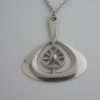BL (not known), silver modernist pendant on chain, London 1965 (Ref S027) SOLD
