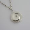 Torun Bülow-Hübe for Georg Jensen, silver swirl pendant on a chain, #207, Denmark, 1999 (Ref S050) SOLD
