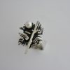Hans Rudi Hofer, cultured pearl set 800 standard silver brutalist ring, German, circa 1968 (Ref S061) SOLD