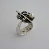 Hans Rudi Hofer, cultured pearl set 800 standard silver brutalist ring, German, circa 1968 (Ref S061) SOLD - Image 2