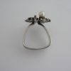 Hans Rudi Hofer, cultured pearl set 800 standard silver brutalist ring, German, circa 1968 (Ref S061) SOLD - Image 8